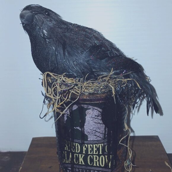 Witch Apothecary, Halloween bottle, altered art potion bottles, witchy decor - Picture 1 of 8